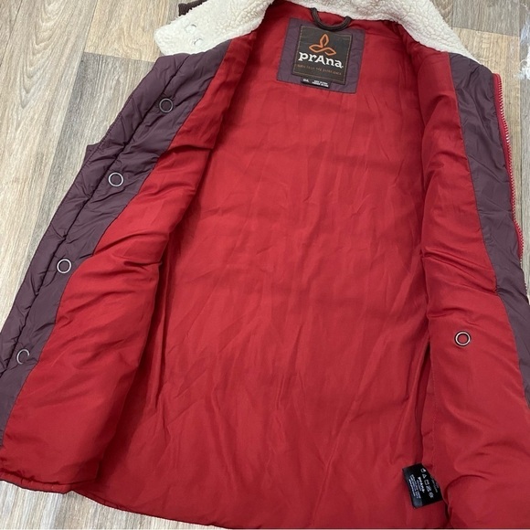 PRANA Waylan Puffer Vest in Mahogany Mens size S - Picture 6 of 12